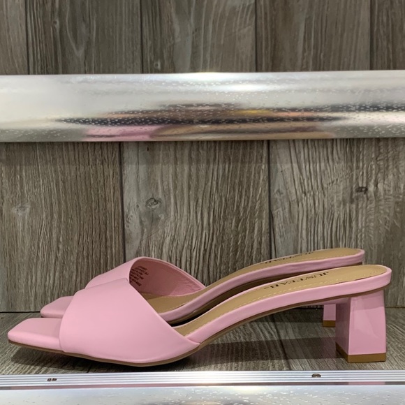 Just Fab | Corisande Slip On Mules Pink Size 8 NWT - Picture 5 of 14